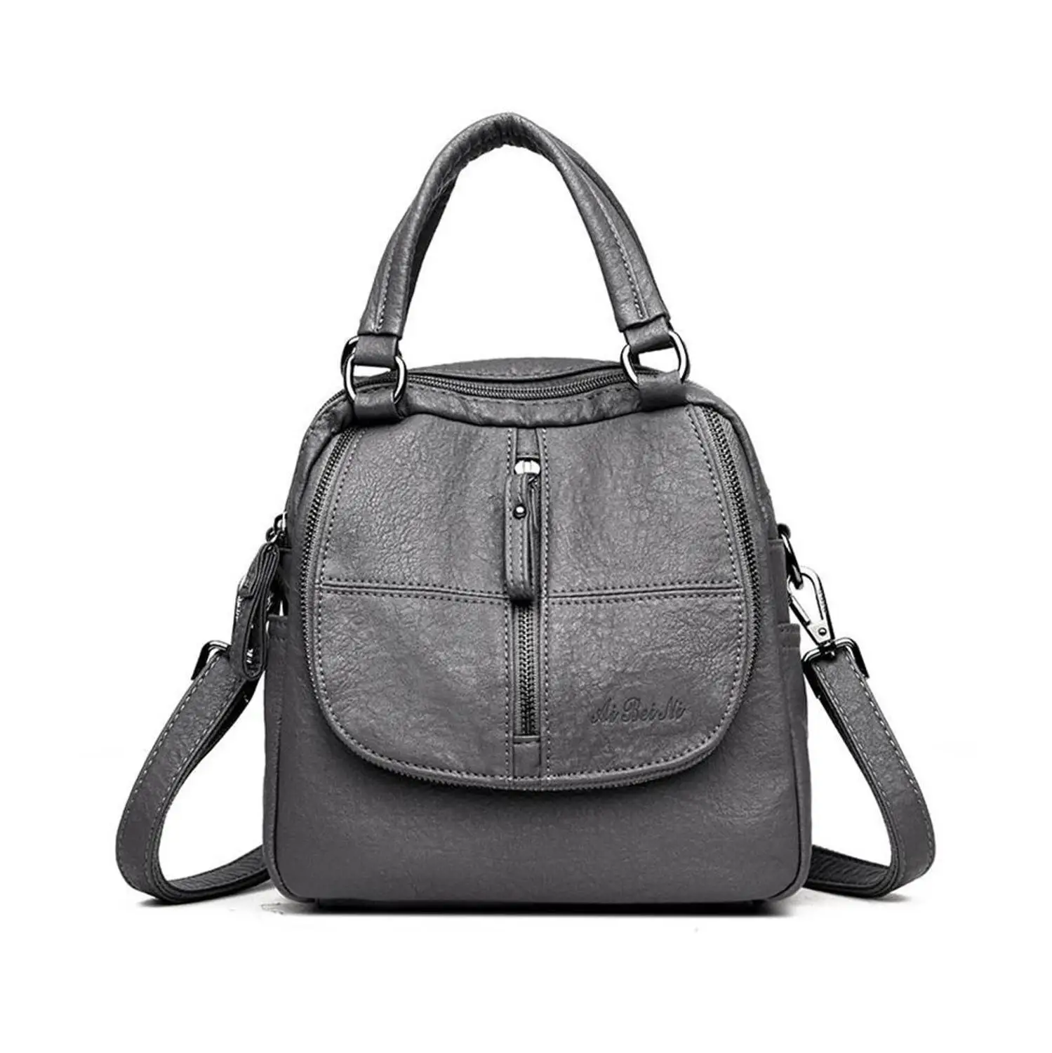 light grey Роскошные женские рюкзаки из искусственной кожи Школьные сумки для девочек модный женский походный рюкзак - Цвет: light grey