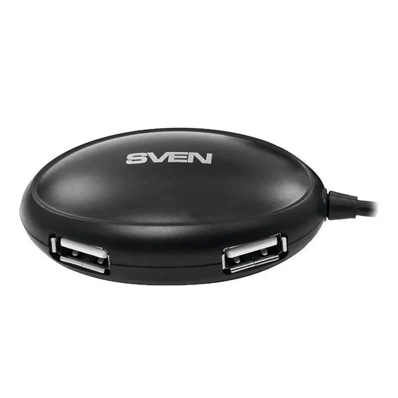 Хаб SVEN HB-401 USB 2.0 4 порта кабель 1 2 м черный SV-012830 | Электроника