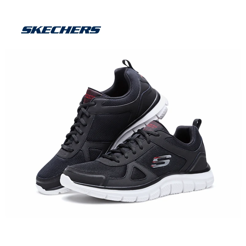 Skechers/обувь для мужчин; Повседневная Удобная обувь; сетчатые кроссовки; дышащая прогулочная обувь для мужчин; высокое качество; 52631-BKRD