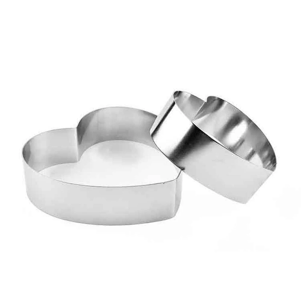 

3pcs/set of Heart-shaped Cake Mold, Cake Maker, Biscuit Mold, Stainless Steel Pastry Accessories, Cake Decoration Tools