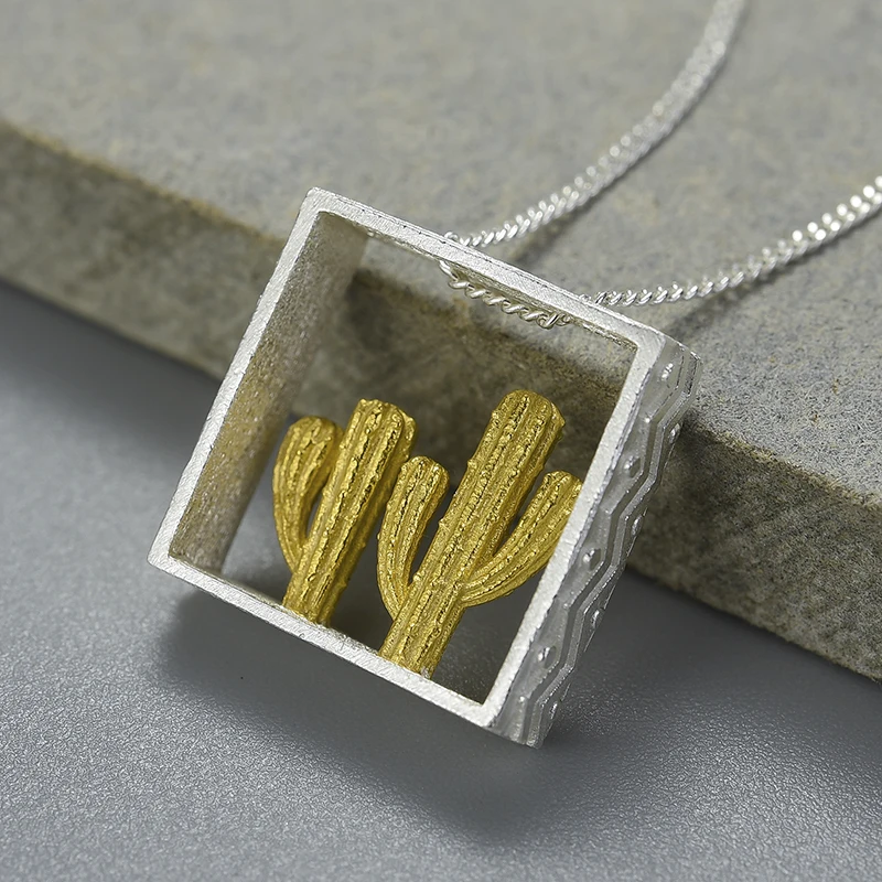 Lotus Fun реальные 925 серебро ручной работы Ювелирные украшения пустыни серии