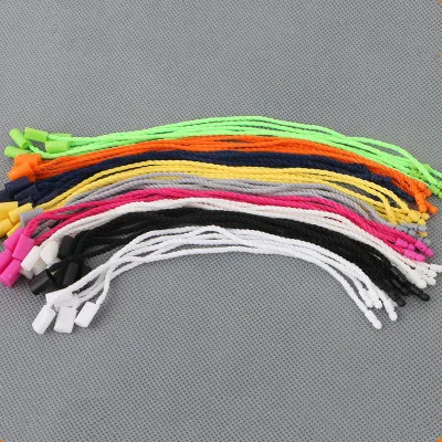 1000PC /lot Plastic Tag White Beige Black Hang Polyester Rope String Snap Lock Pin Loop Tie Fasteners | Дом и сад