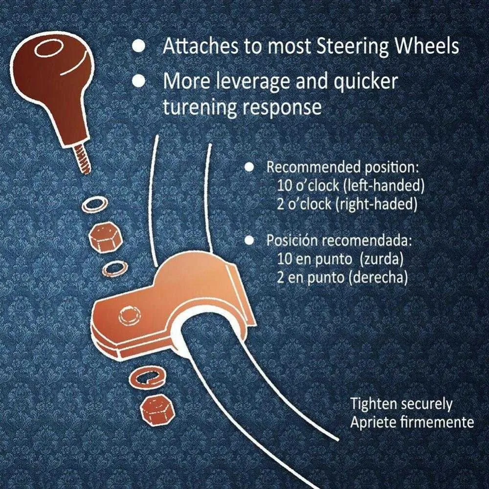 Универсальный шар ручного управления ручка для автомобиля поворотный помощник