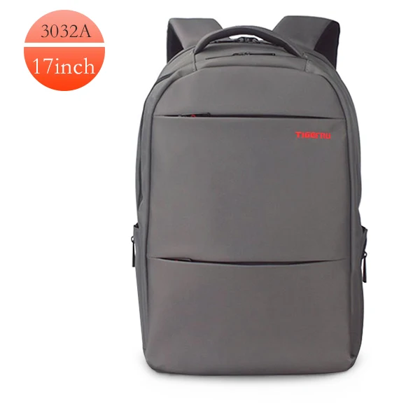 Light grey 3032A 17 Tigernu Марка брызгозащитный Мужчины Рюкзак Бизнес Компьютер Рюкзак Сумка Женская Рюкзак мужская Сумка Для Ноутбука Рюкзак 15.6 - Цвет: Light grey 3032A 17