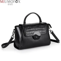 designer alligator top handle handbag genuine leather bag 2021 new fashion women bags shoulder luxury brands bag bolsa crossbody