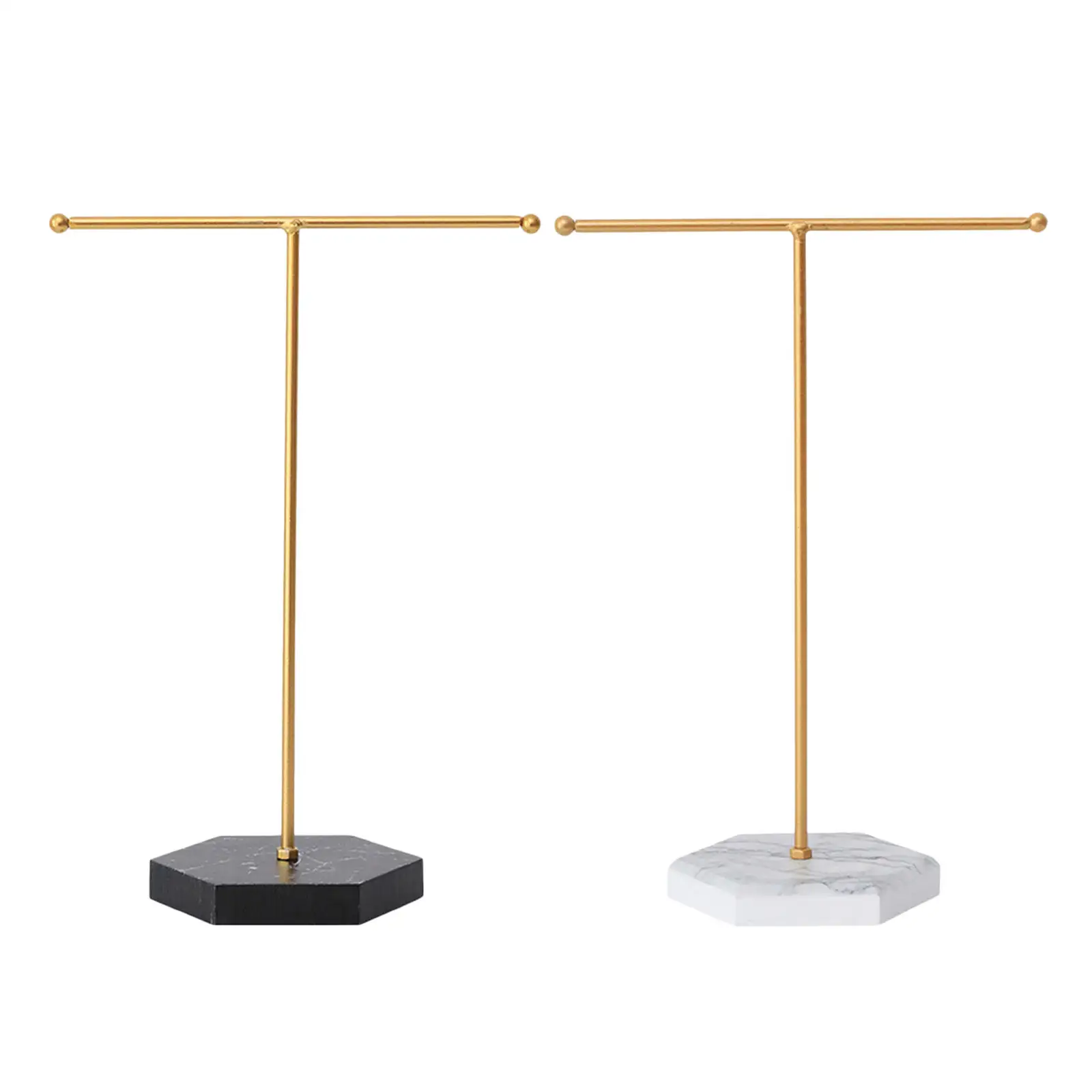 Metal Earring Display Stand T-shaped Earrings Ring Necklace Jewelry Organizer T-bar Watch Showing Shelf Holder Rack | Украшения и