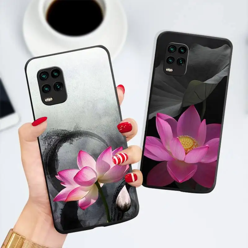 

Ricestate Lotus Chinese Flower Phone Case For Xiaomi Redmi note 7 8 9 11 t s 10 A pro lite funda shell coque cover