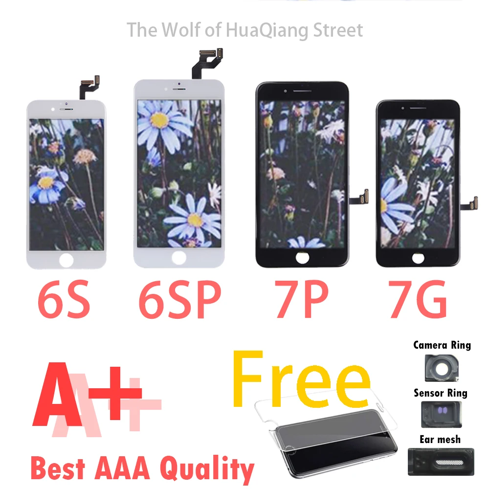 Tianma ЖК дисплей для Apple iPhone 6s P 7G 7P с сенсорным экраном дигитайзер дисплея стекло