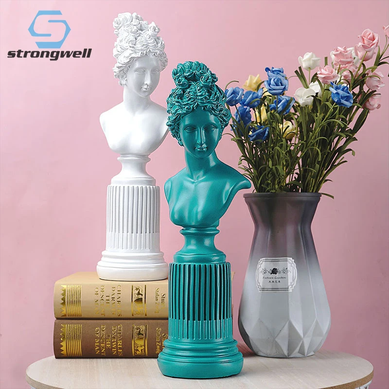 

Европейская фигурная штукатурка Strongwell, скульптура из смолы, домашний декор, художественное оформление, ремесла, мебель для гостиной и офиса