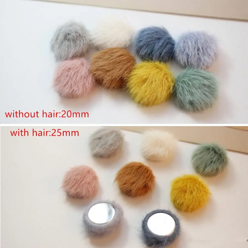 2019 зимний стиль 50 шт./лот цветной принт плюшевые геометрические круглые формы