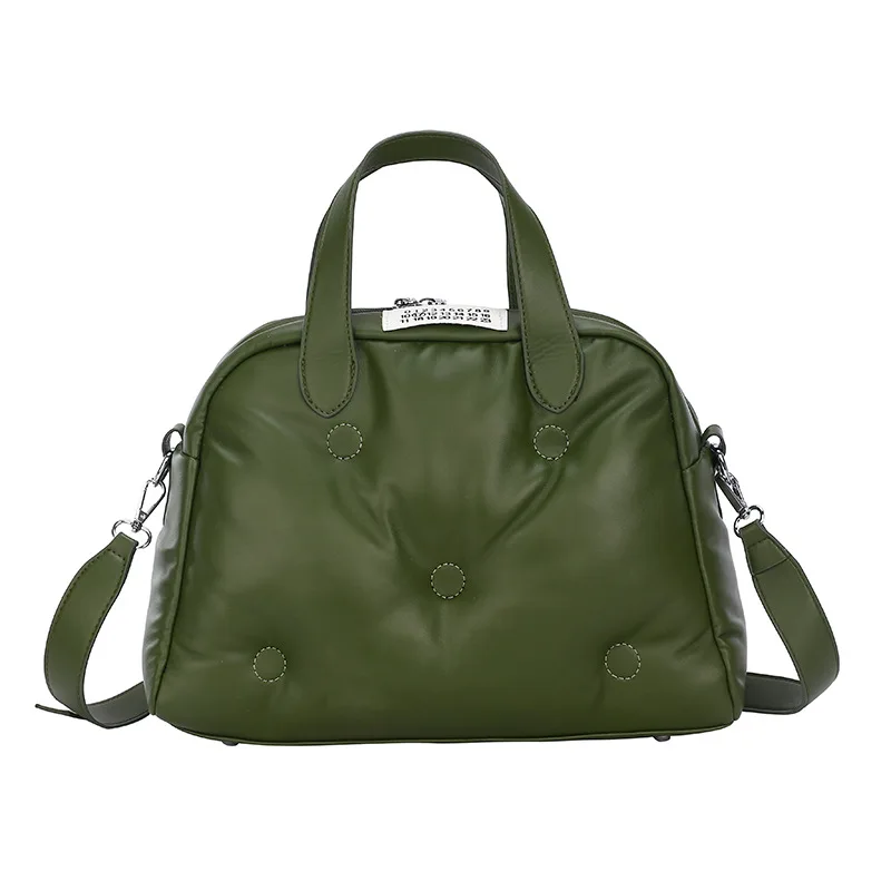 

Women Fashion Portable Cotton Bag 2021 New Luxury Designer Casual Shoulder Bag Solid Color Messenger Bag