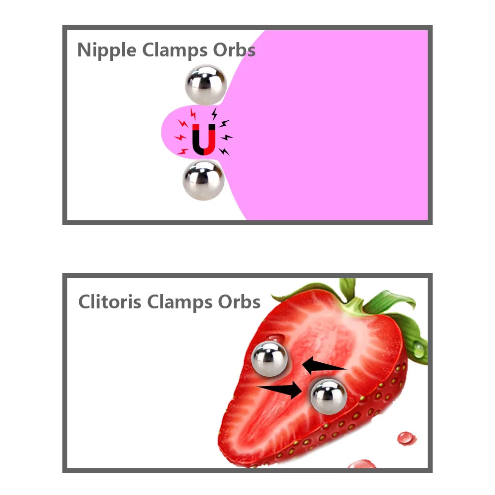 Мощный магнитный зажим для сосков БДСМ секс игрушки взрослых пар зажимы клитора