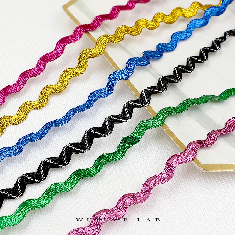 13 ярдов/лот 5 мм волнистая Золотая Серебряная синяя розовая зигзаг полиэфирная лента для банта свадебное Рождественское украшение 13 ярдов/лот 5 мм волнистая Золотая Серебряная синяя розовая зигзаг полиэфирная лента для банта свадебное Рождественское украшение