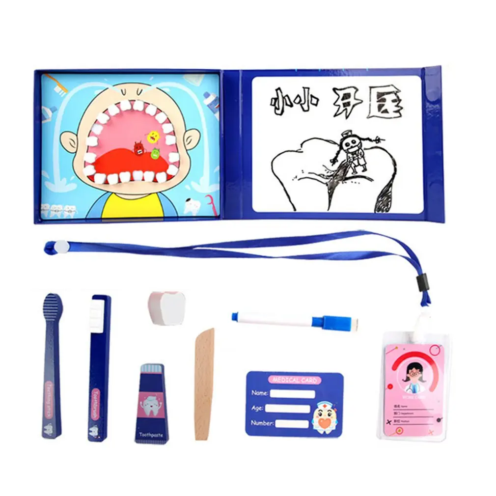 

Children's Dentist Toy Set Simulation Of Tooth Extraction And Tooth Replacement Children's Wooden Early Education Toy