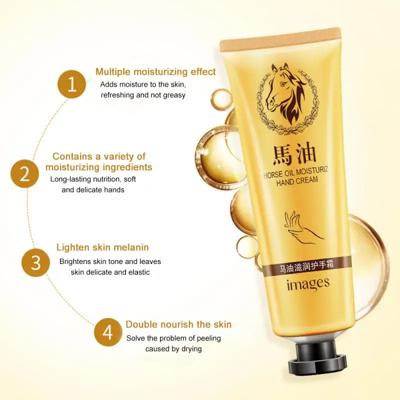 

Horse Oil Repair Hand Cream Moisturizing Anti-chapping Skin Whitening Hand Cream Winter Anti-crack Hand Cream Skincare TSLM1