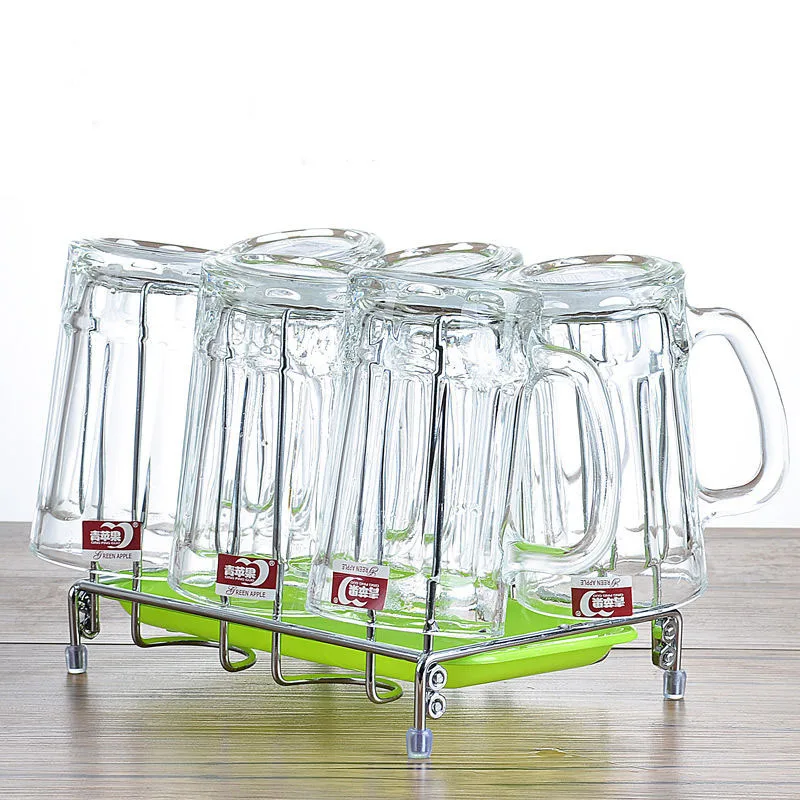 

Glass Cup Household Set Cup Large Beer Mug Tie Beer Thick Heat-resistant Belt To Tea Cup Wine Glasses Shot Glass Glasses