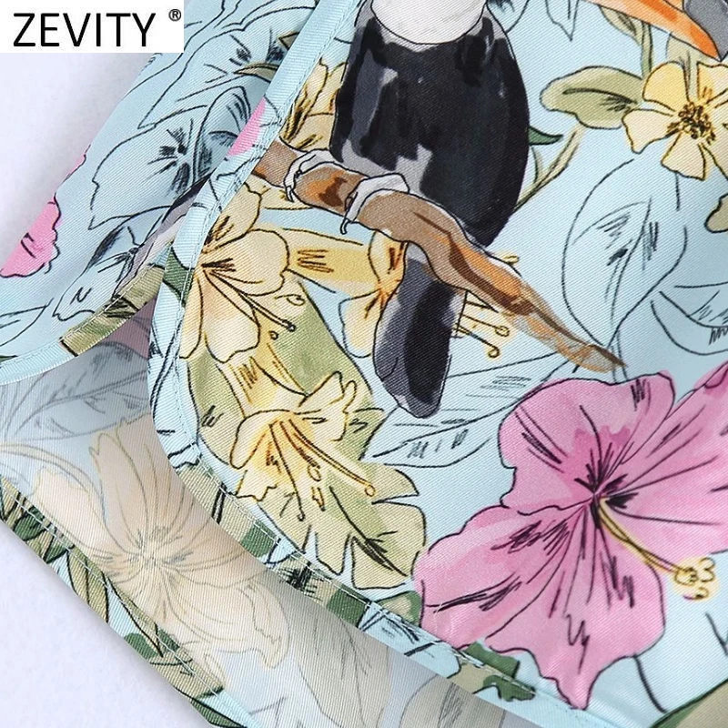 

Zevity 2021 Women Fashion Animal Floral Print Summer Hot Shorts Femme Chic Elastic Waist Casual Slim Pantalone Cortos P1111