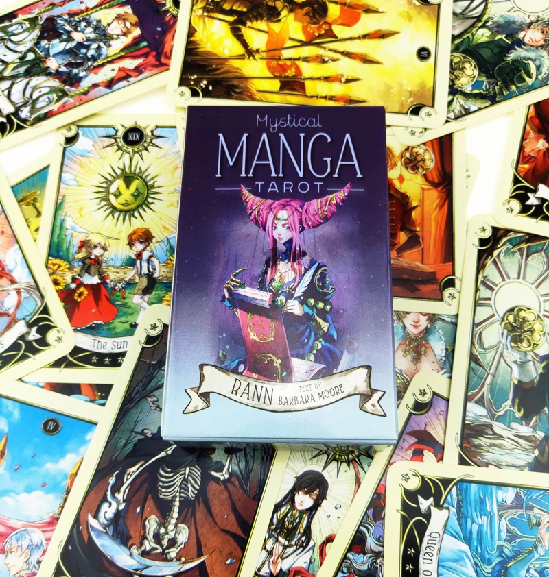 

78pcs Tarot Cards Mystical Manga Tarot Cards Party Tarot Deck Supplies English Board Game Party Playing Cards With PDF Guidebook