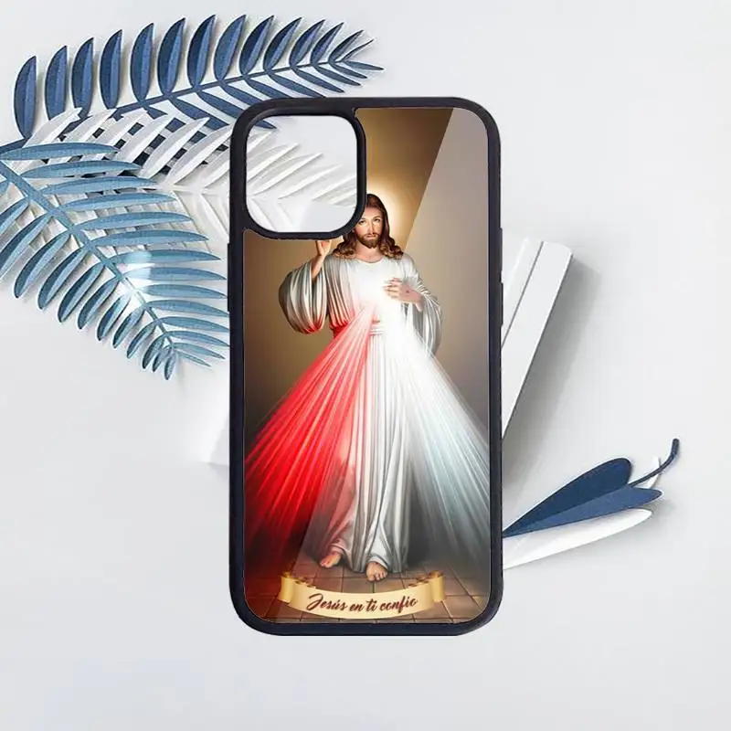 

Jesus Sacred Heart Phone Case PC for iPhone 11 12 pro XS MAX 8 7 6 6S Plus X 5S SE 2020 XR Luxury brand shell funda