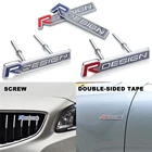 Автомобильный Стайлинг 3D металлический R Дизайн Письмо Эмблема передняя решетка хромированный значок наклейка наклейки для Volvo XC60 V40 S60 V50 V60 V70 S40 S80