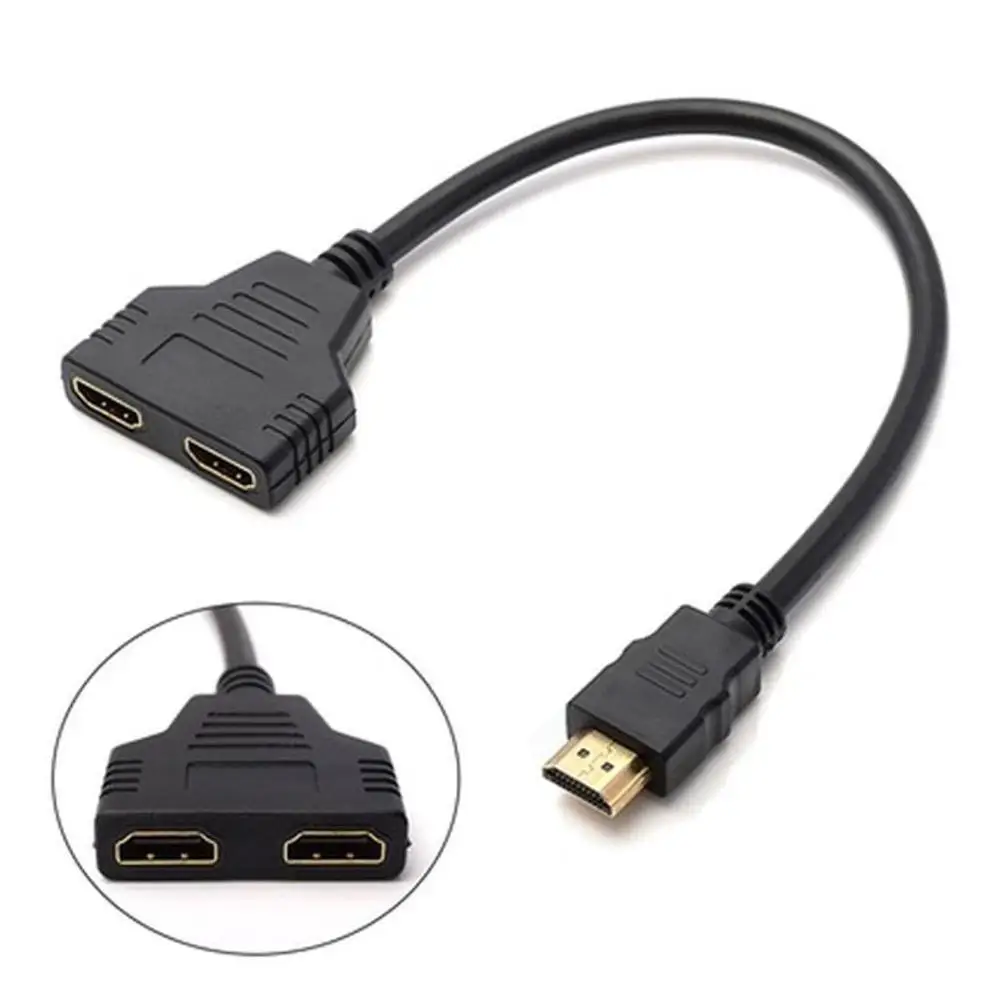 1080P HDMI Splitter Male to Female Cable Adapter Converter HDTV 1 Input 2 Output 2-port Switch | Компьютеры и офис