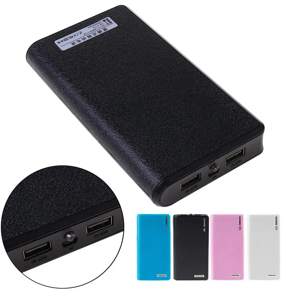 BGEKTOTH Dual USB Power Bank 6x18650 внешний резервный аккумулятор зарядное устройство чехол для