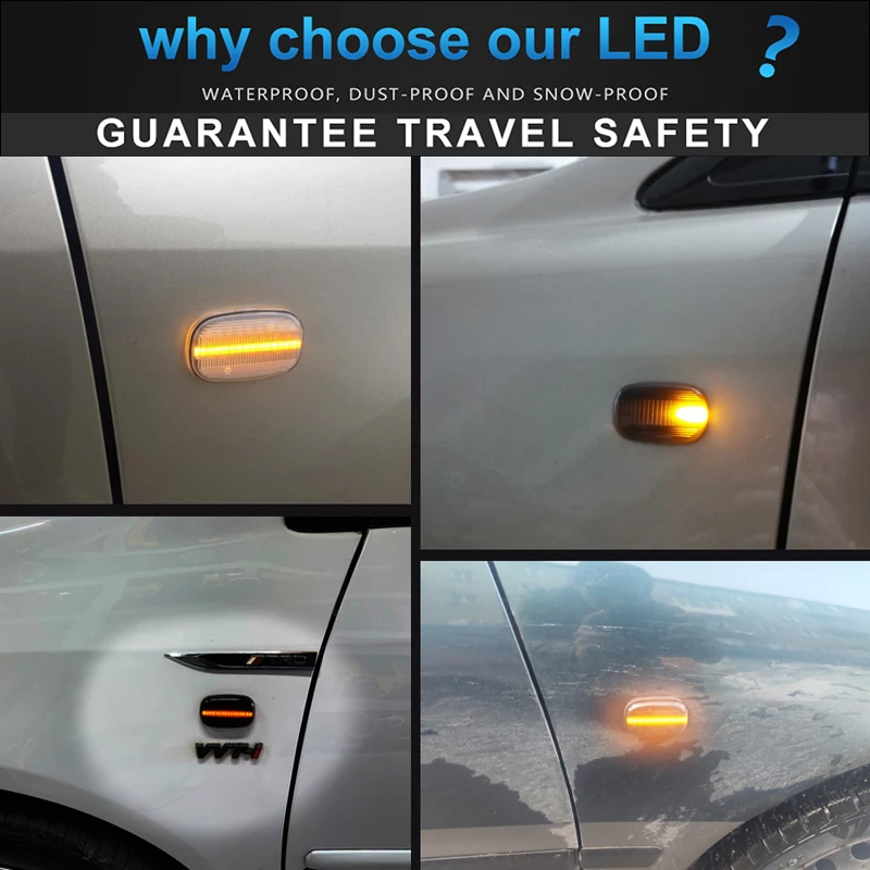 Динамический Янтарный светодиодный габаритный фонарь совместимый с Toyota Celica Caldina