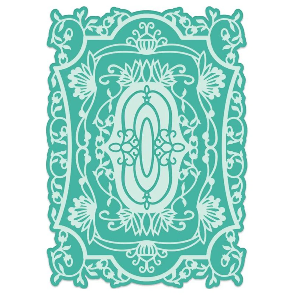 

2022 Fancy Classic Rectangle Frame Metal Cutting Dies Scrapbook Diary Decoration Embossing Templates Diy Greeting Cards Handmade