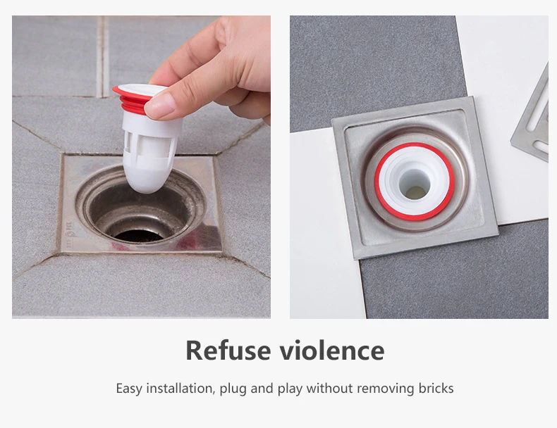 

Floor Drain Deodorant Sealing Anti odor Silicone Core Sewer Pipe Seal Ring Sewer Pest Control Silicone Anti-odor Artifact