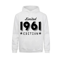 1961 limited edition gold design mens black hoodie cool casual pride women men unisex new fashion sweater loose size