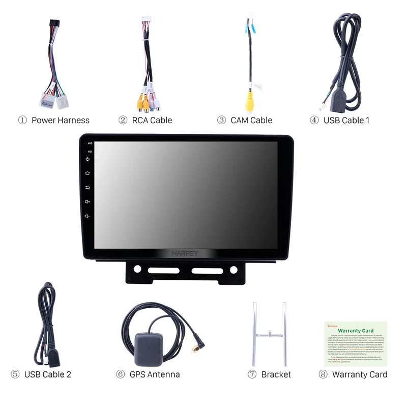 Harfey автомобильная стереосистема с GPS-навигацией для 2012 2013 2014 Geely Emgrand EC7 Android 8 1 3G Wi-Fi