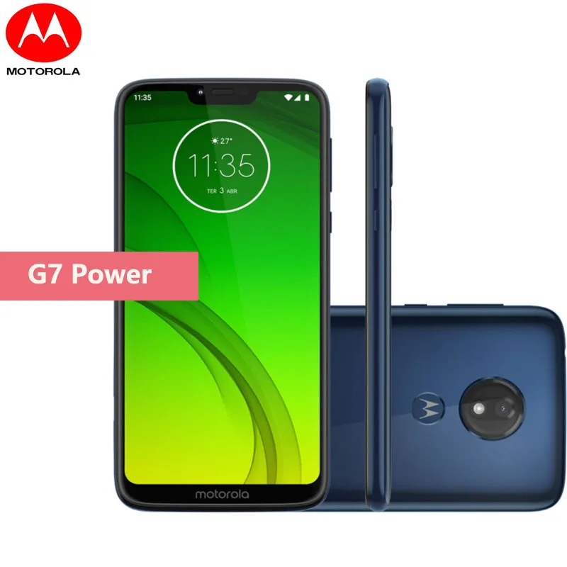 

Smartphone motorola moto G7 power 3G 32G android phone global version 5000 mAh