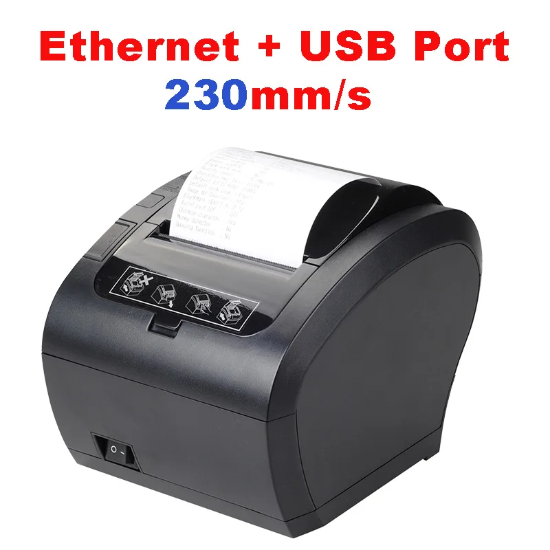Xprinter 80 мм термопринтер POS принтер USB Bluetooth Ethernet порт с автоматическим резаком Поддержка Android, iOS, Планшет iPad - Цвет: 306 USB Ethernet