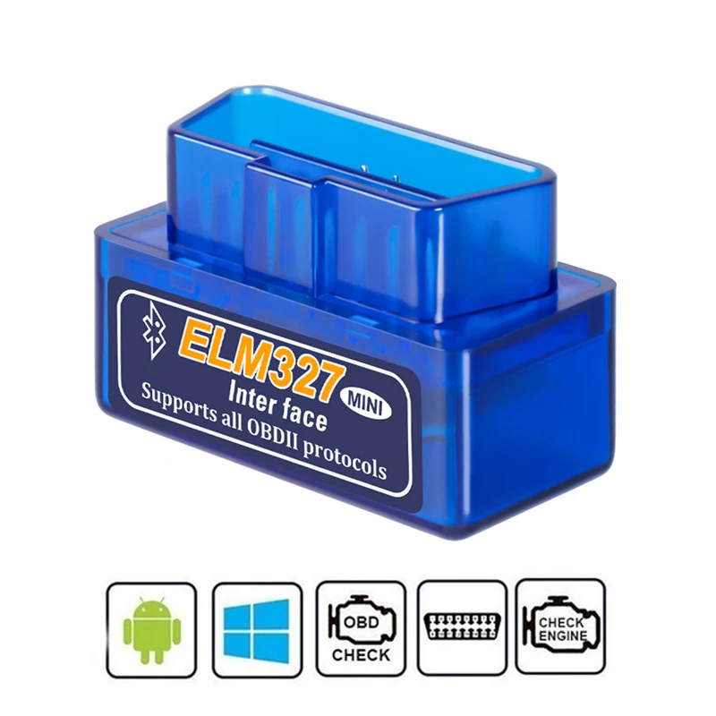 Super Mini ELM327 OBD2 считыватель кодов автоматический диагностический инструмент Bluetooth
