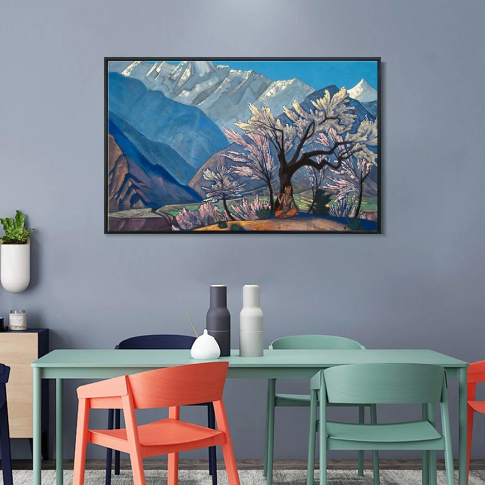 Krishna Весна в Кулу 1930 Николая Рериха живопись холст искусство печать плакат