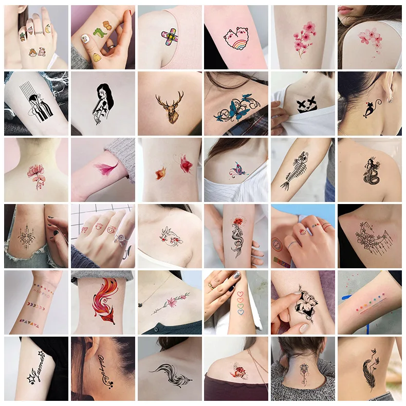 30 шт./компл. Tatuajes Temporales сексуальные штаны с фальш вставкой для женщина руки рука