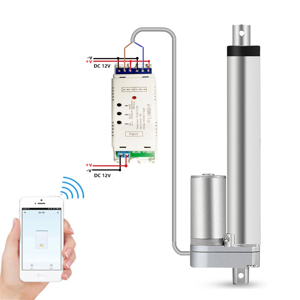 Линейный привод с Wi Fi контроллером источник питания 12 В металлическая шестерня