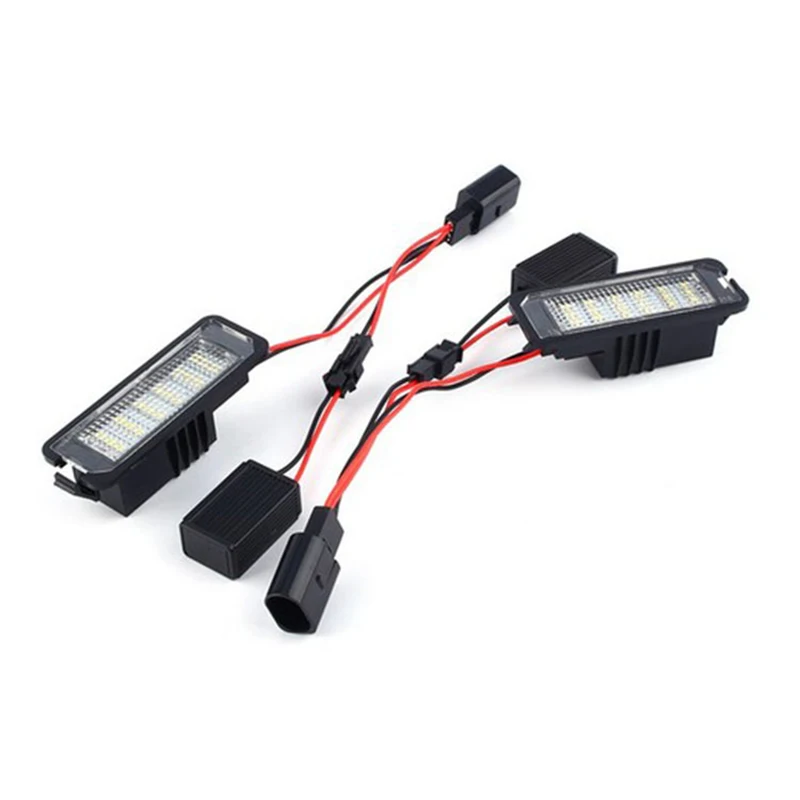 2 шт. без ошибок 12 В светодиодный светильник номерного знака Лампы для