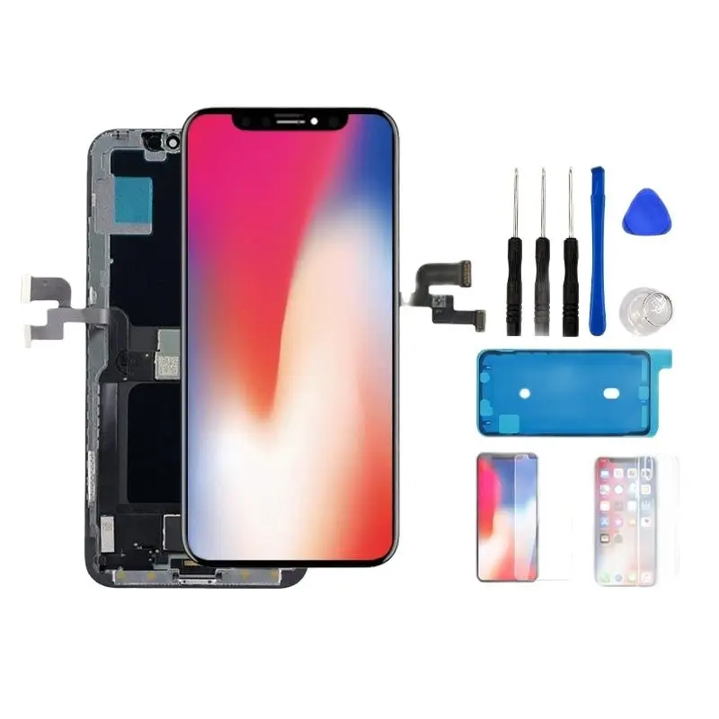 

AAA+++ Display For iPhone X XR XS Max OLED Screen Replacement For iPhone 11 Pro Max LCD True Tone No Dead Pixel