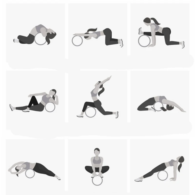 Деревянное колесо для йоги пилатеса с Буддой лотоса профессиональные круги из