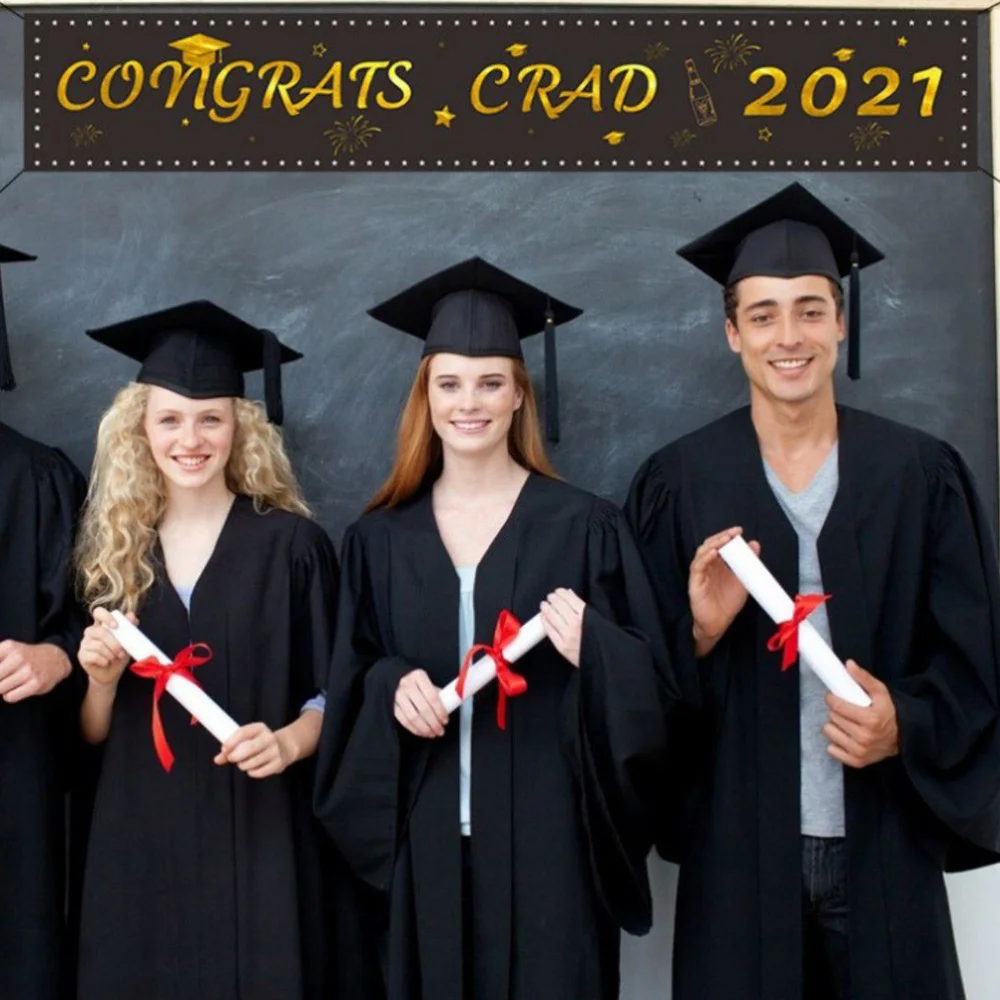 

1Pc Graduation Season Banner Graduation Flag Party Decorative Backdrop Cloth
