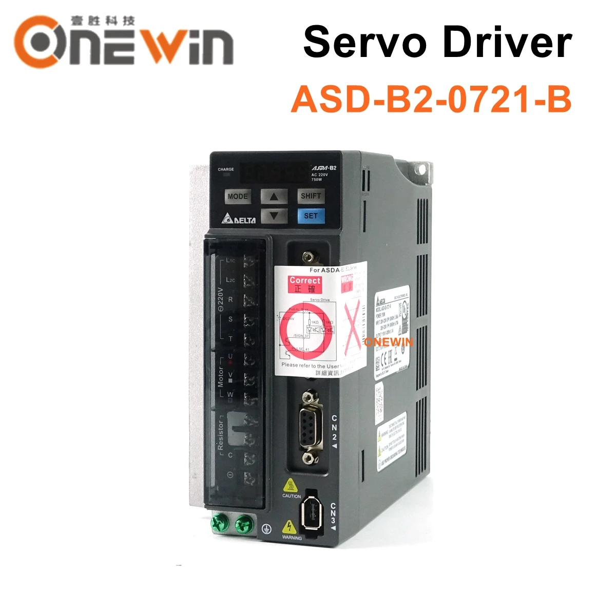 Фото Delta Серводвигатель 750W 220V AC drive kit 2.39NM 3000 об/мин 17bit ASD B2 0721 B ECMA C20807RS с 3 м Delta Серводвигатель 750W 220V AC drive kit 2.39NM 3000 об/мин 17bit ASD B2 0721 B ECMA C20807RS с 3 м