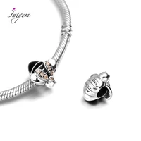 authentic 925 sterling silver crystal bee beads charm pendants suitable fit for original charms women diy jewelry gift wholesale