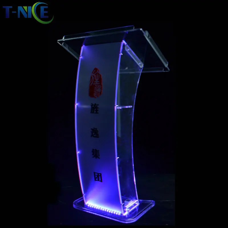 Коммерческая школьная мебель светодиодная трибуна пластиковая церковная