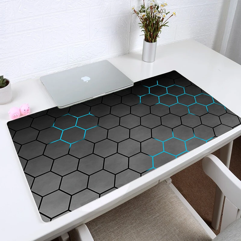 

Hexagon Gaming Mousepad Print Keyboard Mouse Pad Gamer XXL Mouse Pad Gel Map Cushion Large Cushion Soft Surface Table Mats