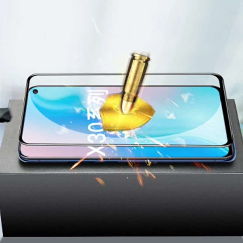 2 шт 3D полное клеевое закаленное стекло для Vivo X30 покрытие экрана протектор