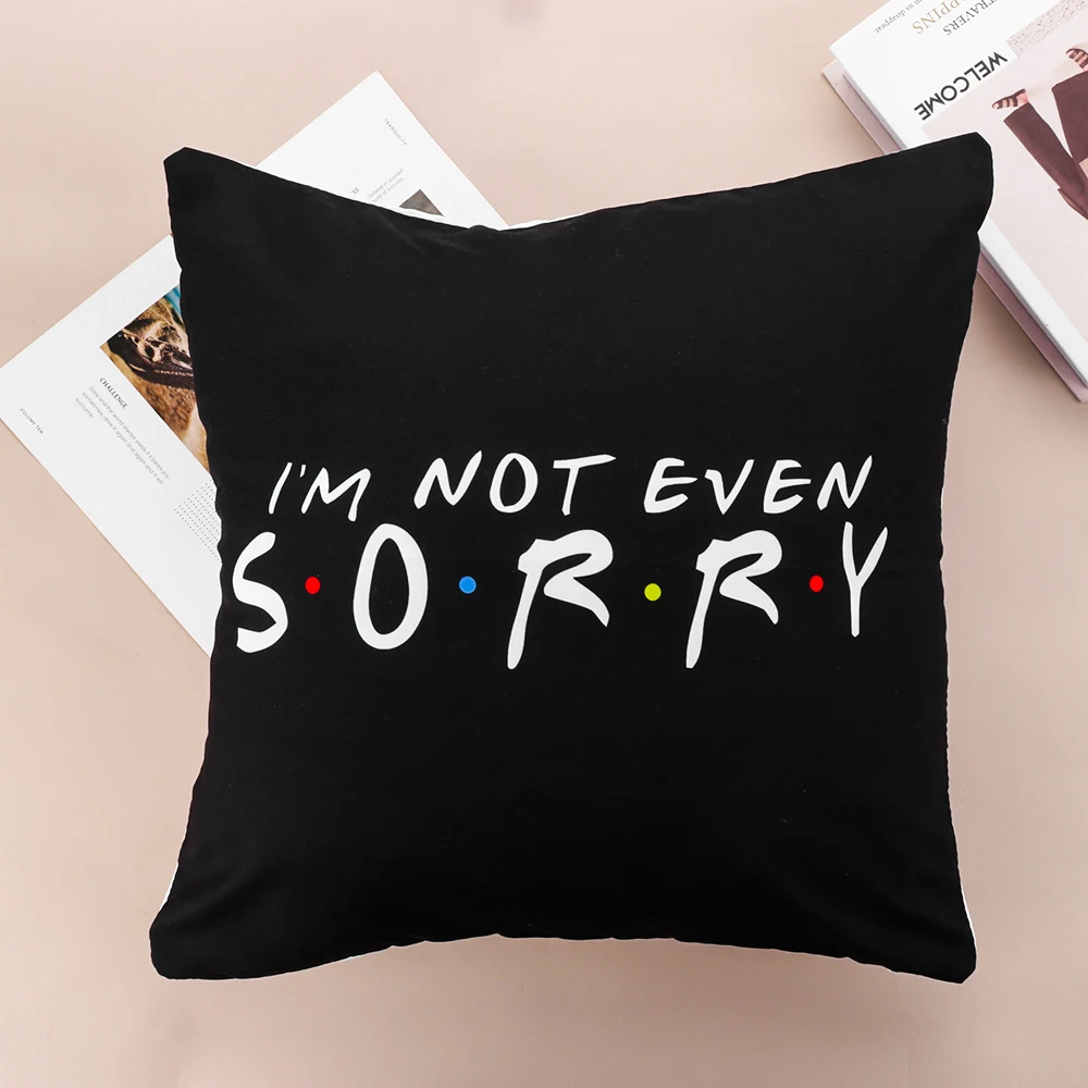 18 &quotx 18&quot Забавные принтованные черные наволочки для подушек классические ТВ шоу полиэфирные Чехлы