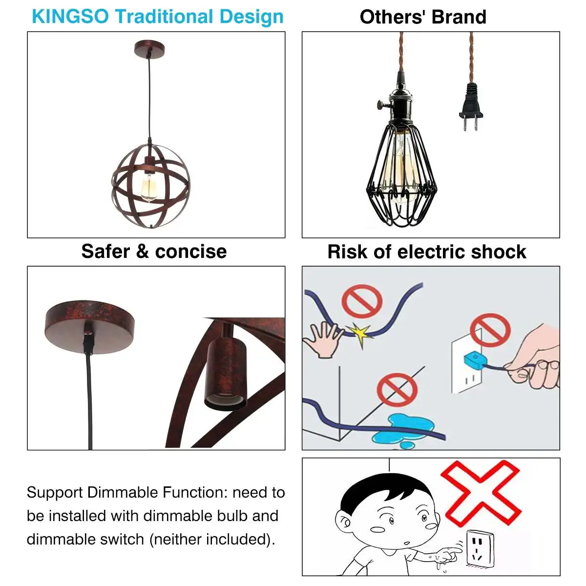 

Creative Globe chandelier Iron Industrial wind Ceiling Light Retro circle E26 Black/Silver Ceiling Lamp For Restaurant Bar