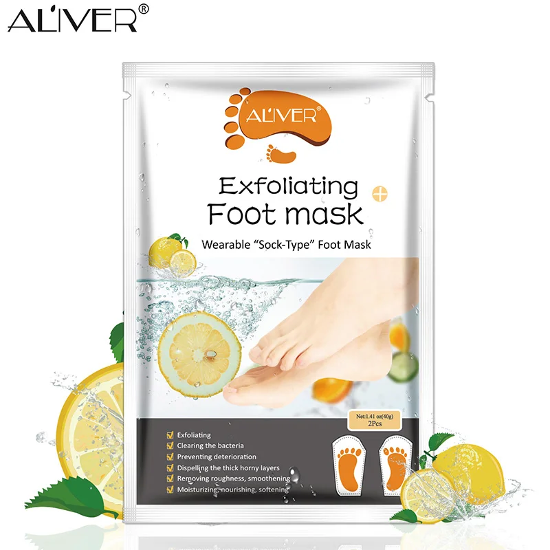 

1 Pair Exfoliating Foot Mask Socks for Pedicure Feet Peeling Foot Skin Care Mask Dead Skin Removal CIN6 899