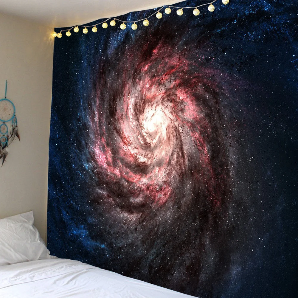 Взрыв волшебное звездное небо черное отверстие пространство полиэстер печать